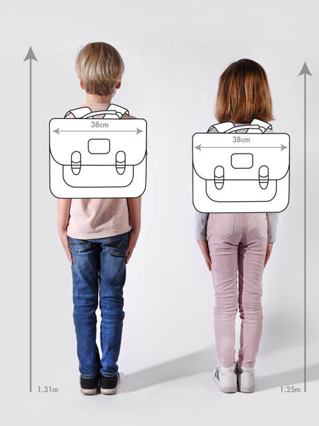 Boekentas It Bag Midi 2 Compartimenten Jeune premier Groen daydream boys B ander zicht 1