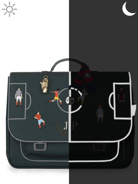 Boekentas It Bag Midi 2 Compartimenten Jeune premier Groen daydream boys B ander zicht 5