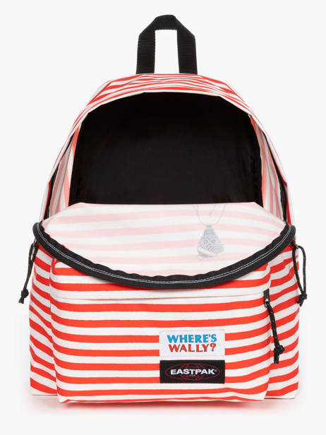 Rugzak 1 Compartiment Eastpak Rood where is wally K620WAL ander zicht 2
